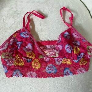 Valentines Day Candy Heart Bralette